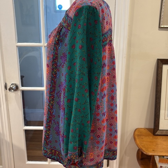 Dalia Floral Multicolor Women's Top.  Size M - Picture 6 of 9